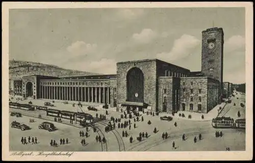 Ansichtskarte Stuttgart Hauptbahnhof 1930