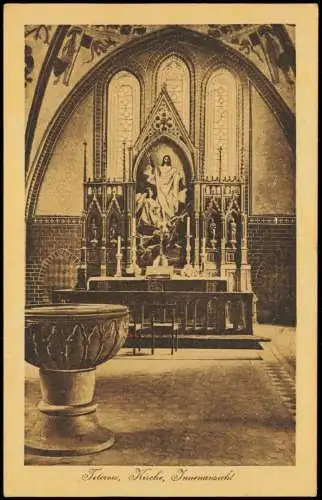 Ansichtskarte Teterow Kirche - Altar 1941