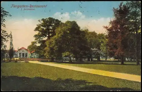 Ansichtskarte Kirchrode-Hannover Restaurant J. Schwarze. 1914