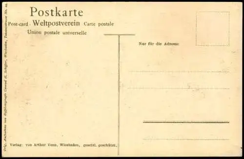 Ansichtskarte Wiesbaden Kurhaus. Schreibsaal. 1918