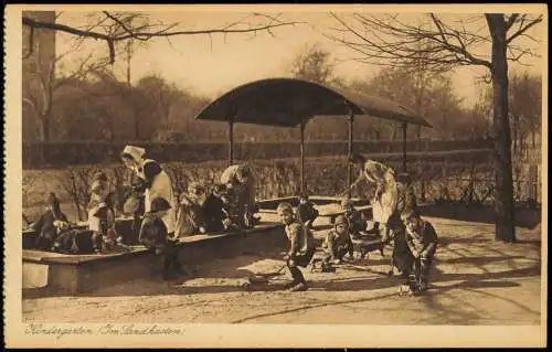 Ansichtskarte Witten (Ruhr) Kindergarten im Sandkasten 1938