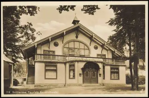 Ansichtskarte Schliersee Terofals Bauerntheater - Fotokarte 1929