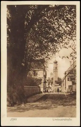 Ansichtskarte Isny Lindauerstraße 1934