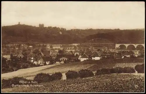 Ansichtskarte Witten (Ruhr) Gartenstadt Bommern 1926