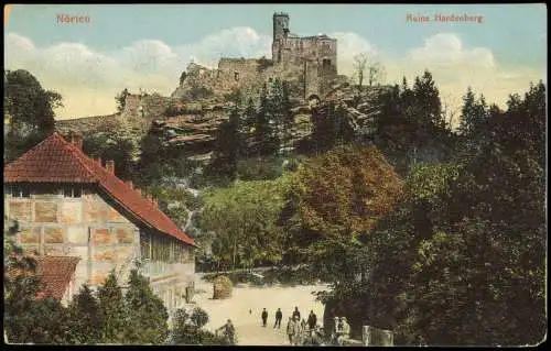 Ansichtskarte Nörten-Hardenberg Stadtpartie Ruine Hardenberg 1911