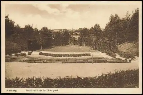 Ansichtskarte Harburg-Hamburg Freilichtbühne im Stadtpark 1922