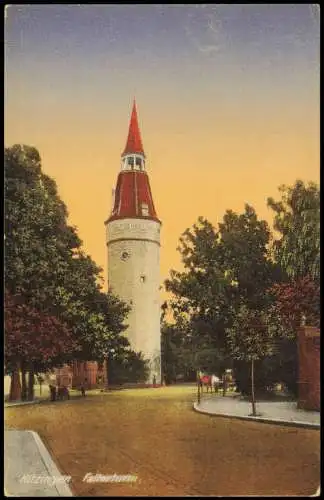 Ansichtskarte Kitzingen Straßenpartie am Falterturm 1914