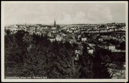 Ansichtskarte Lüdenscheid Blick vom Parkhaus aus 1932