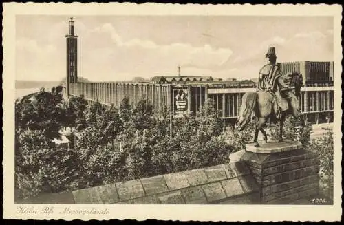 Ansichtskarte Deutz-Köln Düx Kölner - Messe, Denkmal 1928