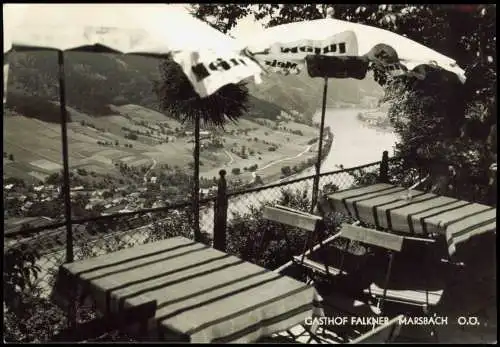 Ansichtskarte Marsbach Panorama Blick vom Gasthof Falkner 1960