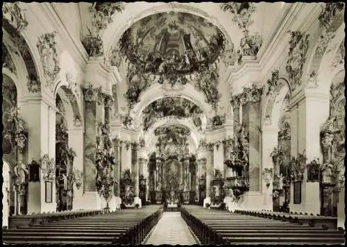 Ansichtskarte Ottobeuren Basilika/Klosterkirche 1960