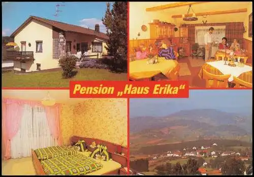 Ansichtskarte Eberhardsreuth Mehrbildkarte Pension "Haus Erika" Hofweg 1991