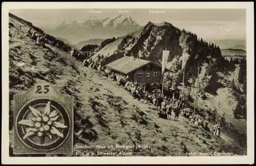 Oberstaufen Hochgrat Staufner-Haus Allgäu Versammlung Edelweiß 1932