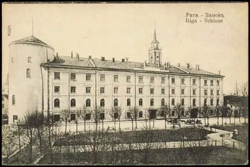 Postcard Riga Rīga Ри́га Schloß Замокъ 1911  Latvia Lettland
