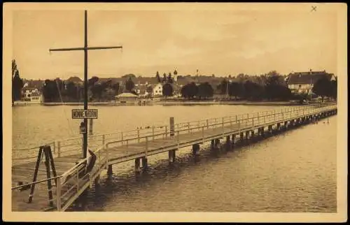 Ansichtskarte Nonnenhorn (Bodensee) Landungssteg - Stadt 1922