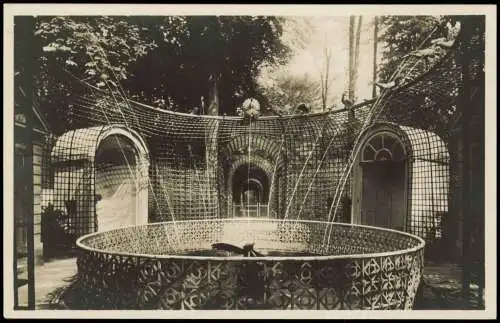 Ansichtskarte Schwetzingen Schloßpark Wasserspeiende Vögel 1928