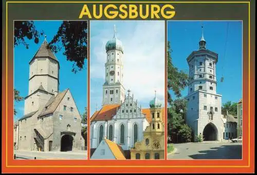 Ansichtskarte Augsburg 2000 Jahre Stadt Augsburg (Mehrbildkarte) 2000