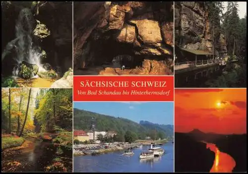 .Sachsen SÄCHSISCHE SCHWEIZ Von Bad Schandau bis Hinterhermsdorf 1990