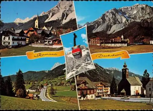 Ansichtskarte Ramsau am Dachstein Mehrbildkarte mit Ortsansichten 1972