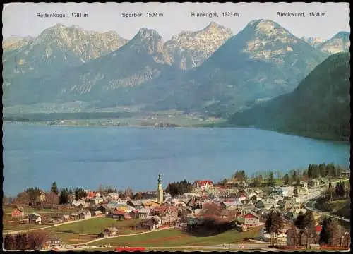 Ansichtskarte Sankt Gilgen St. Gilgen Panorama Blick zum Wolfgangsee 1975