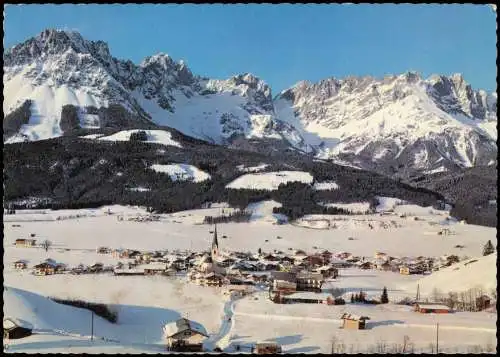 Ansichtskarte Ellmau Panorama-Ansicht gegen Wilden Kaiser, Tirol 1969