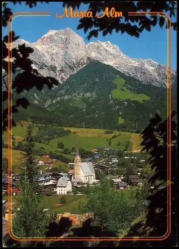 Ansichtskarte Maria Alm Orts-Panorama-Ansicht 2000