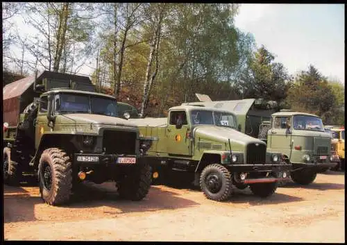 Ansichtskarte  Ural 375 D/G 5 Tankwagen Nationale Volksarmee (NVA) Werdau 2005