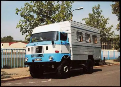 Ansichtskarte  IFA W 50 LA mit Spezialkofferaufbau Laustwagen Zwickau 2005