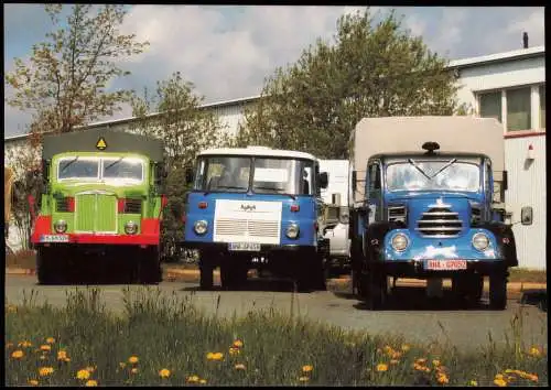 Ansichtskarte  Verkehr KFZ Lastwagen IFA H 6, Robur LD 3000 Hartmannsdorf 2008