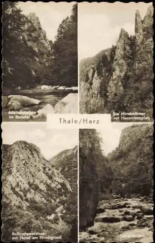 Ansichtskarte Thale (Harz) Umland-Ansichten 1957