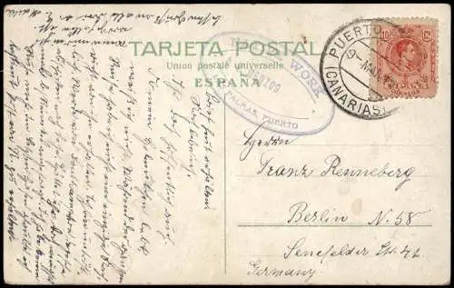 Postales Las Palmas de Gran Canaria LOS CHORROS SAN MATEO 1911  Canaris