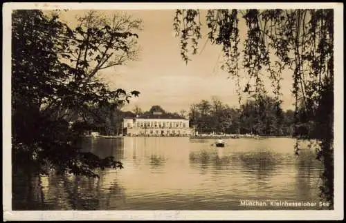 Ansichtskarte München Kleinhesseloher See - Restaurant 1939