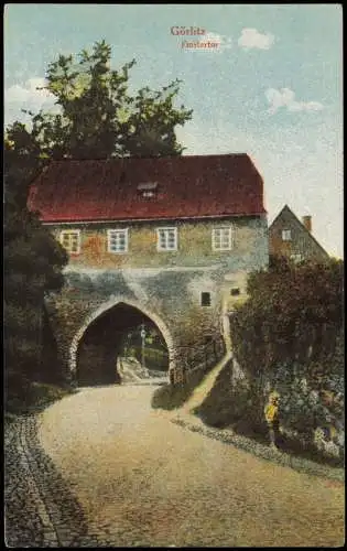 Ansichtskarte Görlitz Zgorzelec Finstertor 1914