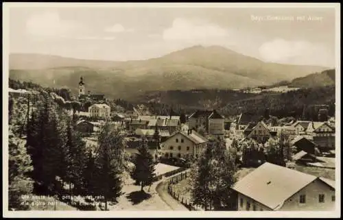 Ansichtskarte Bayerisch Eisenstein Stadtpartie Fotokarte 1930