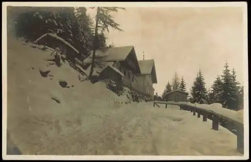 Ansichtskarte Innsbruck Heiligwasserstasse im Winter - Fotokarte 1928