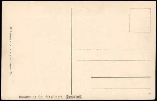 Ansichtskarte Innsbruck Innsteg mit St. Nicolaus 1911