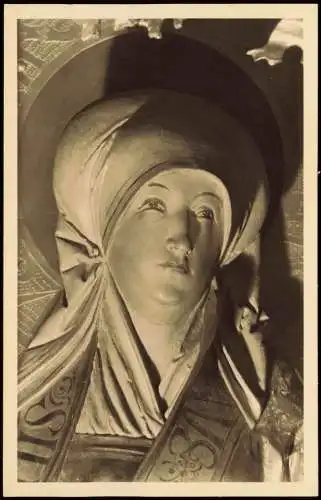 Hildesheim Heilige Elisabeth aus einem Schnitzaltar um 1510 Michaeliskirche 1940