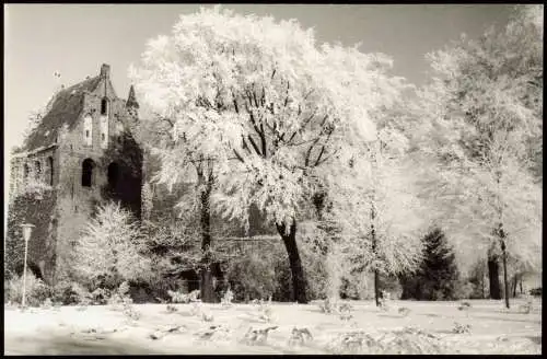 Ansichtskarte Bad Zwischenahn Stadtpartie im Winter - Fotokarte 1961