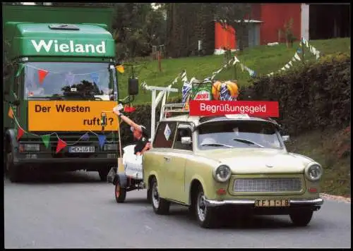 Auto Trabant Trabi Trabant 601 Universal im Festumzug Dittersbach 2008