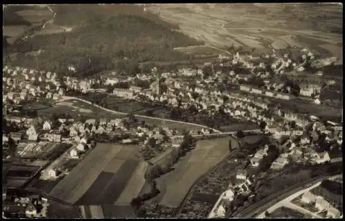 Ansichtskarte Pegnitz (Oberfranken) Luftbild Fliegeraufnahme 1961