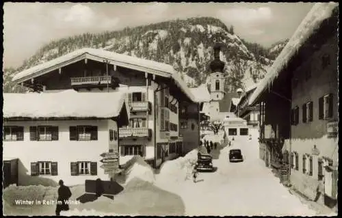 Ansichtskarte Reit im Winkl Winter - Straßenpartie 1960