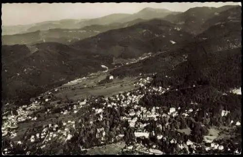 Ansichtskarte Badenweiler Panorama-Ansicht vom Flugzeug aus, Luftbild 1960