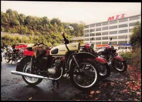 Verkehr KFZ Motorrad MZ ES 150/1 Trophy am ehemaligen MZ-Altwerk Zschopau 2012