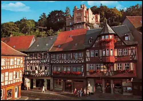 Ansichtskarte Miltenberg (Main) Marktplatz, Geschäfte, Fachwerk-Häuser 1980