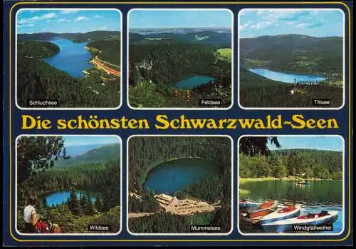 .Baden-Württemberg Die schönsten Schwarzwald-Seen (Mehrbildkarte) 1980