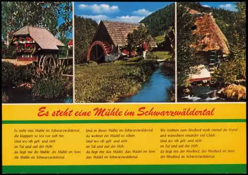 .Baden-Württemberg Es steht eine Mühle im Schwarzwäldertal 1980