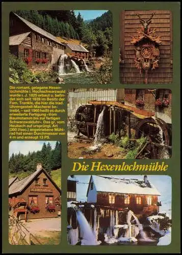 .Baden-Württemberg Die Hexenlochmühle im Schwarzwald (Mittelgebirge) 1980