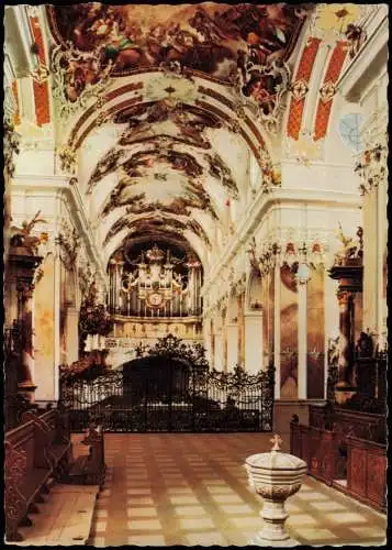 Ansichtskarte Amorbach Abteikirche 1970