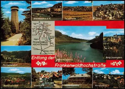 .Bayern Sehenswürdigkeiten entlang der Frankenwald-Hochstraße 1980