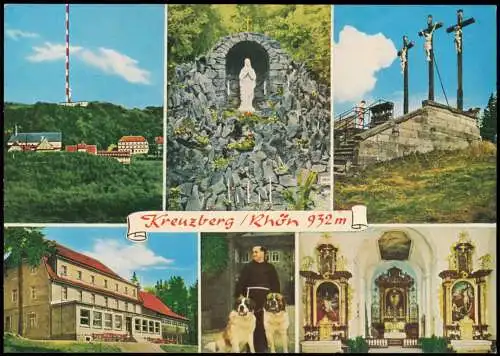 Ansichtskarte Kreuzberg (Rhön) Rhön Mehrbildkarte u.a. Berg-Ansichten 1970